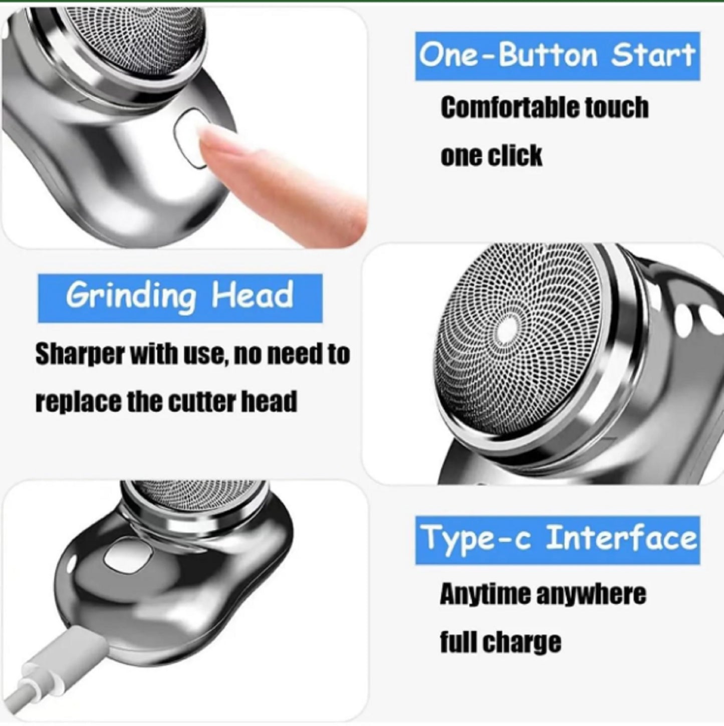 Ultra‑Compact Rechargeable Electric Shaver