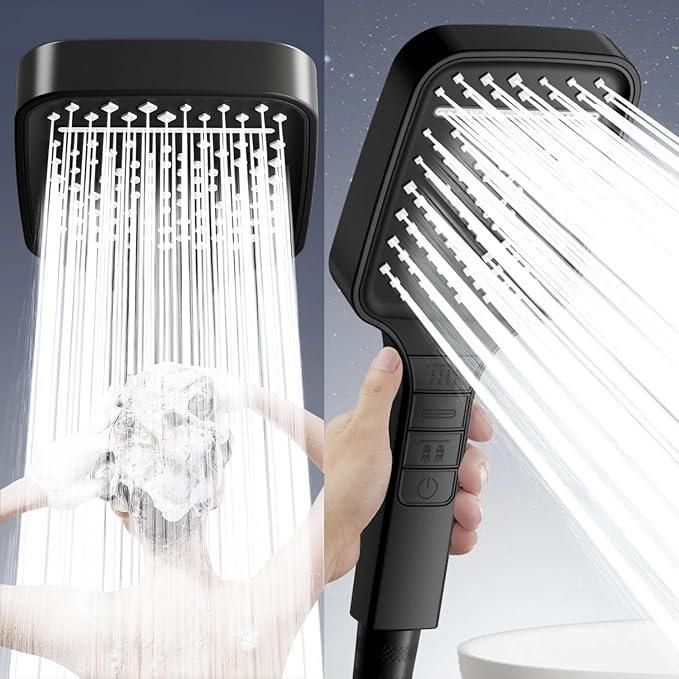 🚿 Spa-Like Premium 7 Spray Modes Handheld Shower| High Pressure + Water-Saving 💧