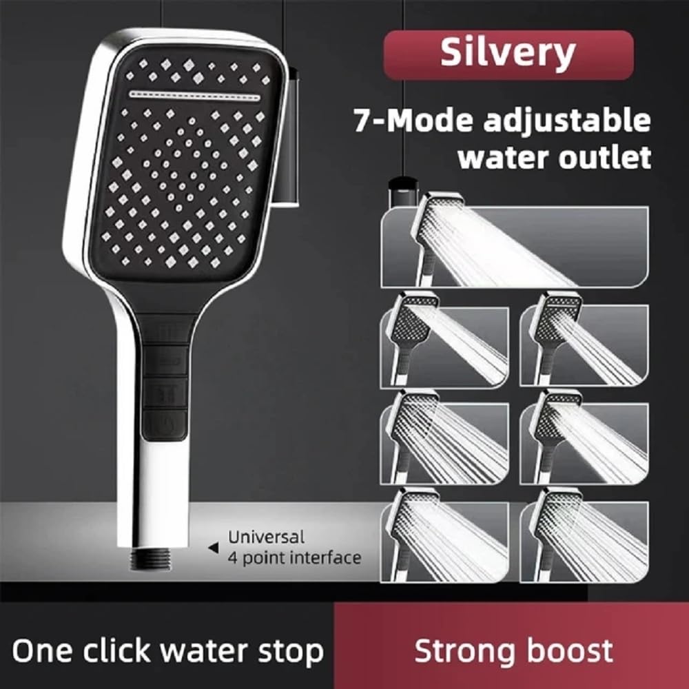 🚿 Spa-Like Premium 7 Spray Modes Handheld Shower| High Pressure + Water-Saving 💧