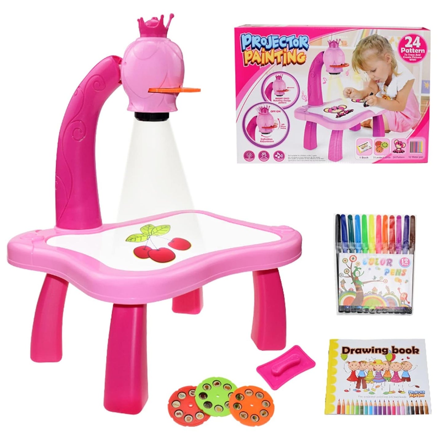 Projector Drawing Fun Desk🎨, Gift of Creativity 🎁 for Kids 🧒
