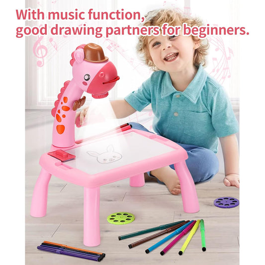 Projector Drawing Fun Desk🎨, Gift of Creativity 🎁 for Kids 🧒