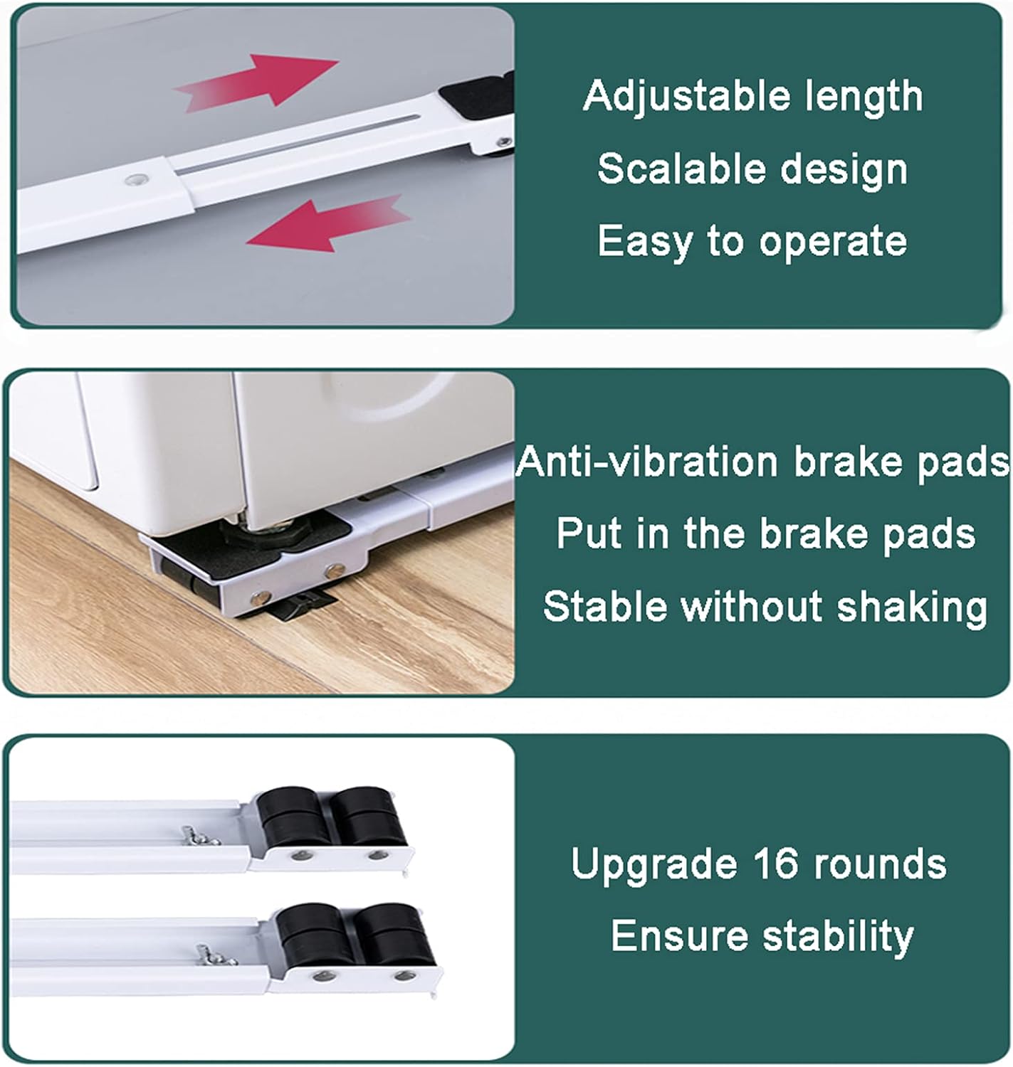 ⚙️Adjustable Aluminum Slide Movers🔧 for Furniture & Heavy-Duty Appliances🛋️