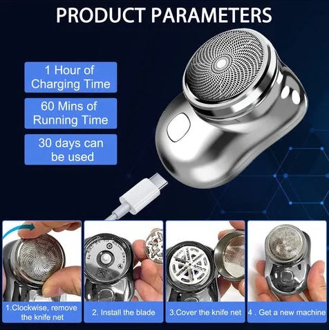 Ultra‑Compact Rechargeable Electric Shaver
