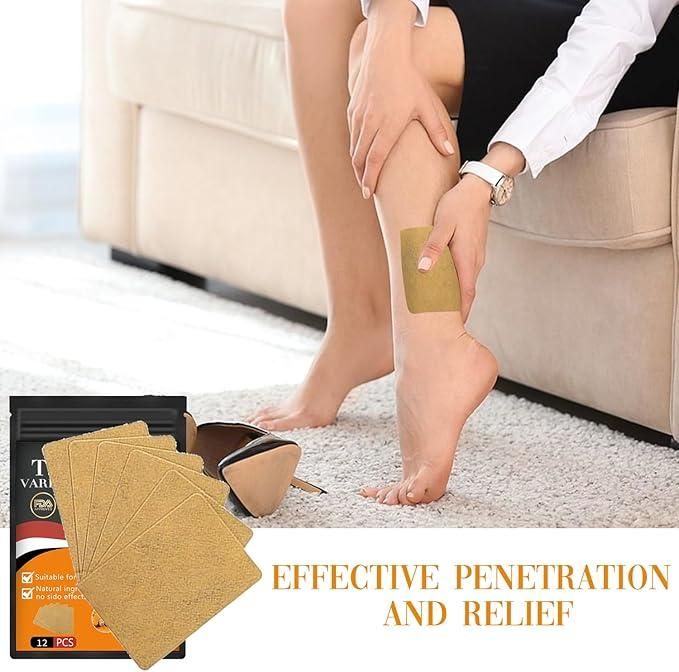 Vericose Vein Instant Pain & Swelling Relief Patch (Pack of 10)