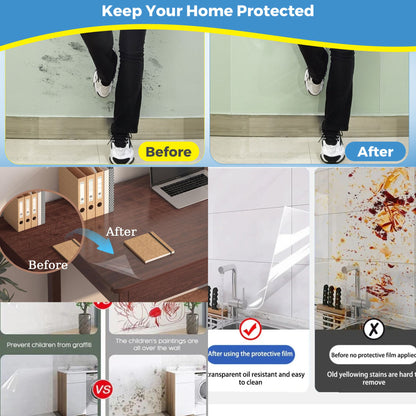 Self-Adhesive Transparent Wall Protection Film  🔴Buy 1, Get 1 Free