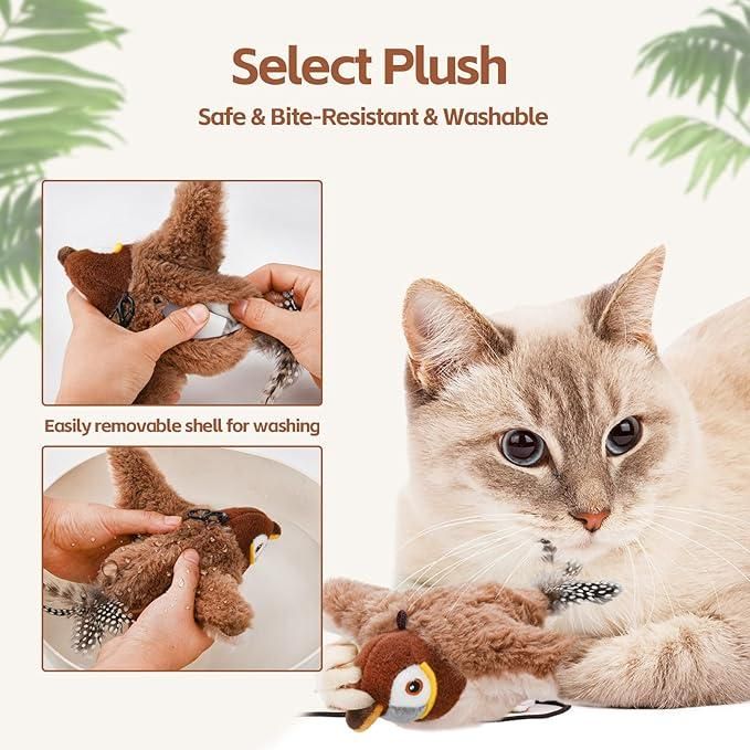 Cute Flapping Bird Parrot toy for Pet-Cat Toy