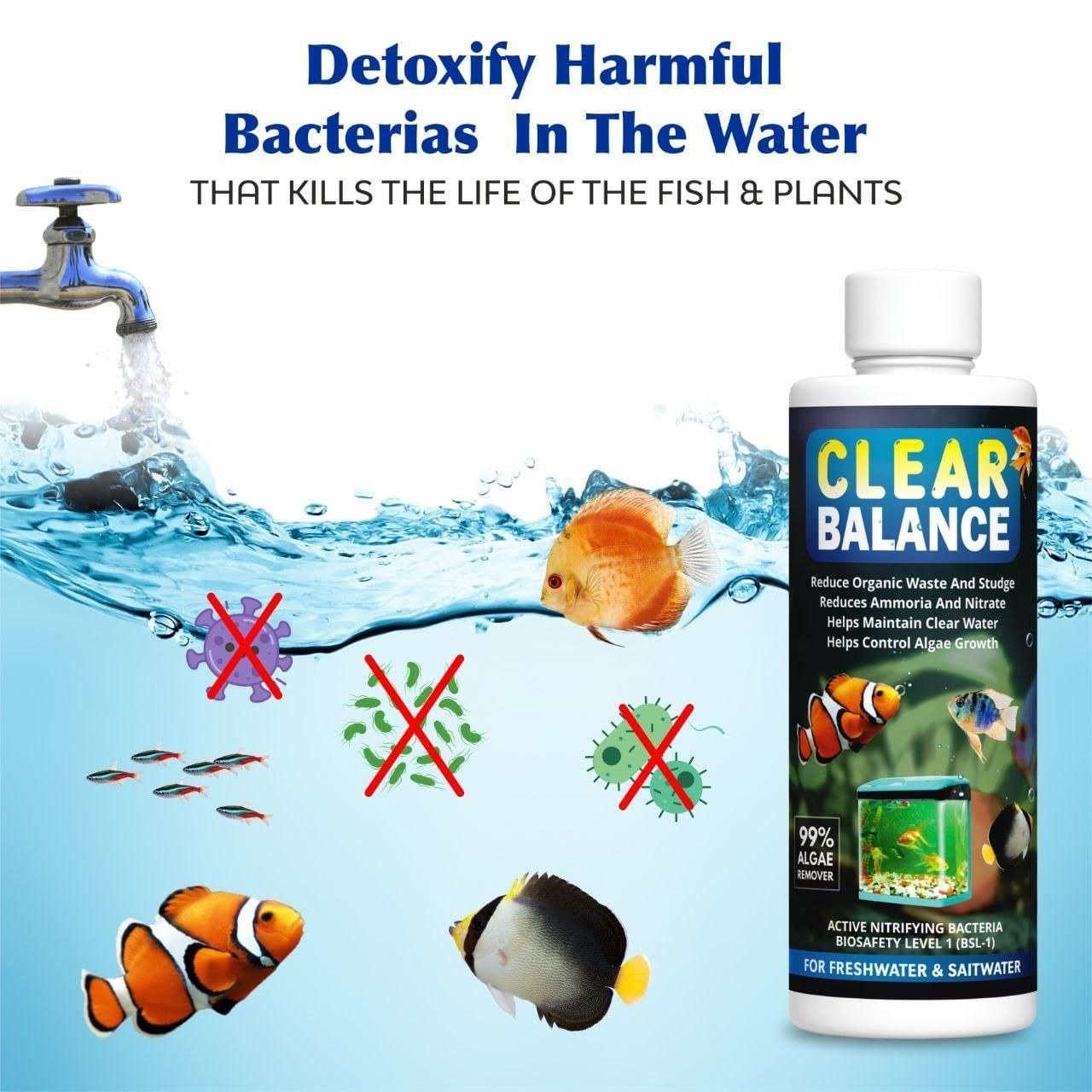 Fish Tank Water Clarifier & Algae Remover - Buy 1, Get 2 Free (120ml each)