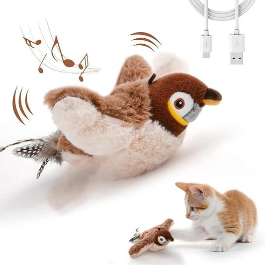 Cute Flapping Bird Parrot toy for Pet-Cat Toy