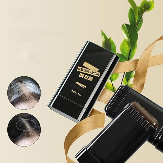Instant Hair Color Stick & Comb (BLACK) – Covers Gray Hair in Seconds (20g)