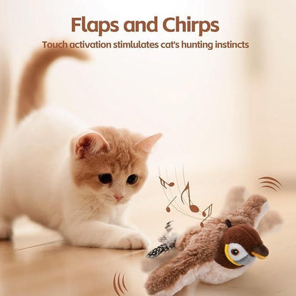 Cute Flapping Bird Parrot toy for Pet-Cat Toy