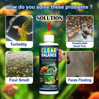 Fish Tank Water Clarifier & Algae Remover - Buy 1, Get 2 Free (120ml each)