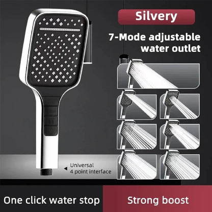 🚿 Spa-Like Premium 7 Spray Modes Handheld Shower| High Pressure + Water-Saving 💧