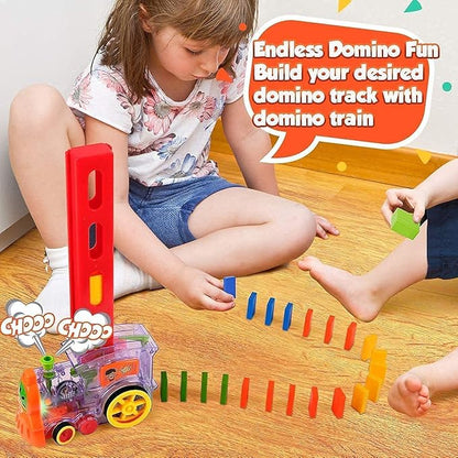 Domino Dash Train: Kids Educational Toy with Light & Sound