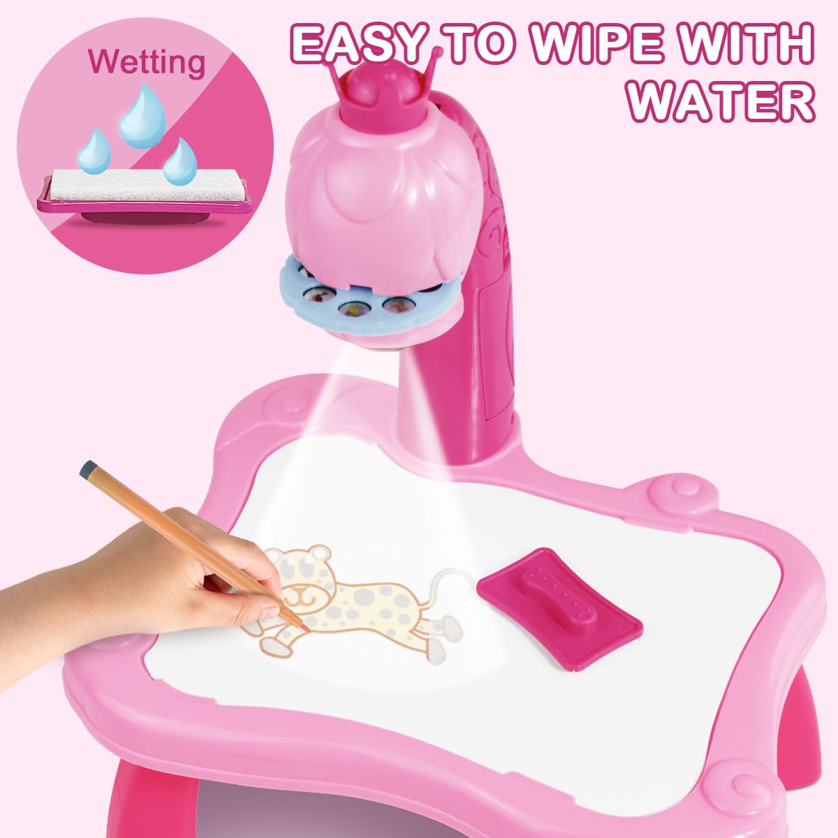Projector Drawing Fun Desk🎨, Gift of Creativity 🎁 for Kids 🧒