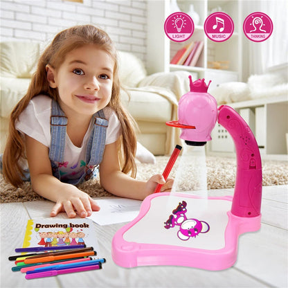 Projector Drawing Fun Desk🎨, Gift of Creativity 🎁 for Kids 🧒