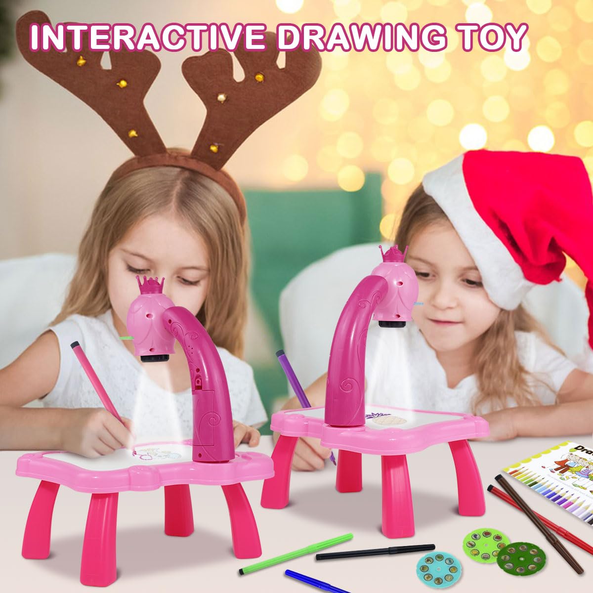 Projector Drawing Fun Desk🎨, Gift of Creativity 🎁 for Kids 🧒