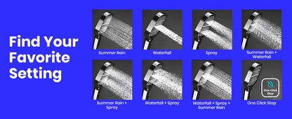 🚿 Spa-Like Premium 7 Spray Modes Handheld Shower| High Pressure + Water-Saving 💧